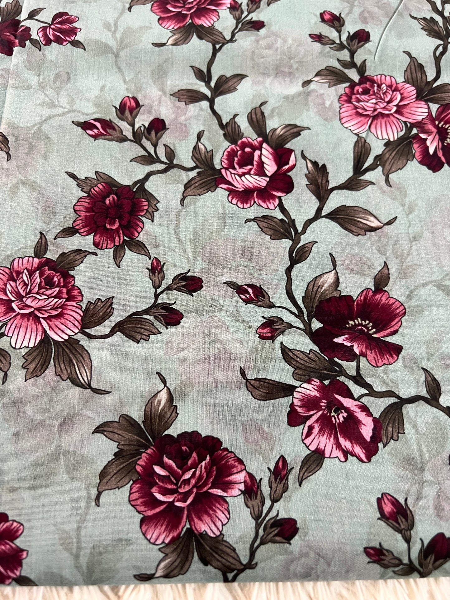 2-Peice unstitched printed lawn