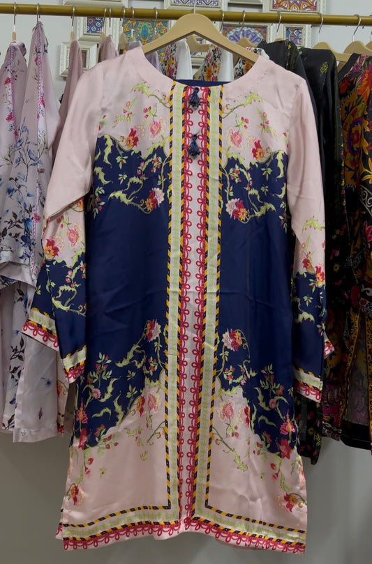 Silk Co-ord Set-Printed 2-Piece