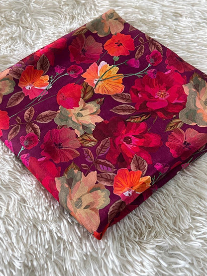 2-Peice unstitched printed lawn