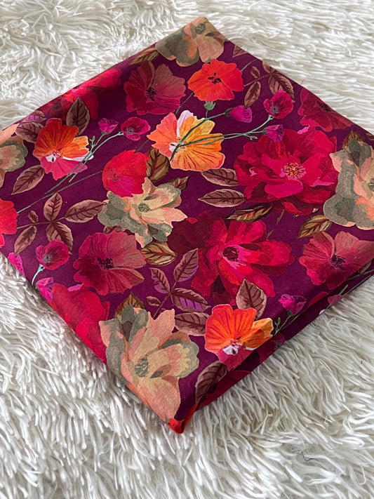 2-Peice unstitched printed lawn