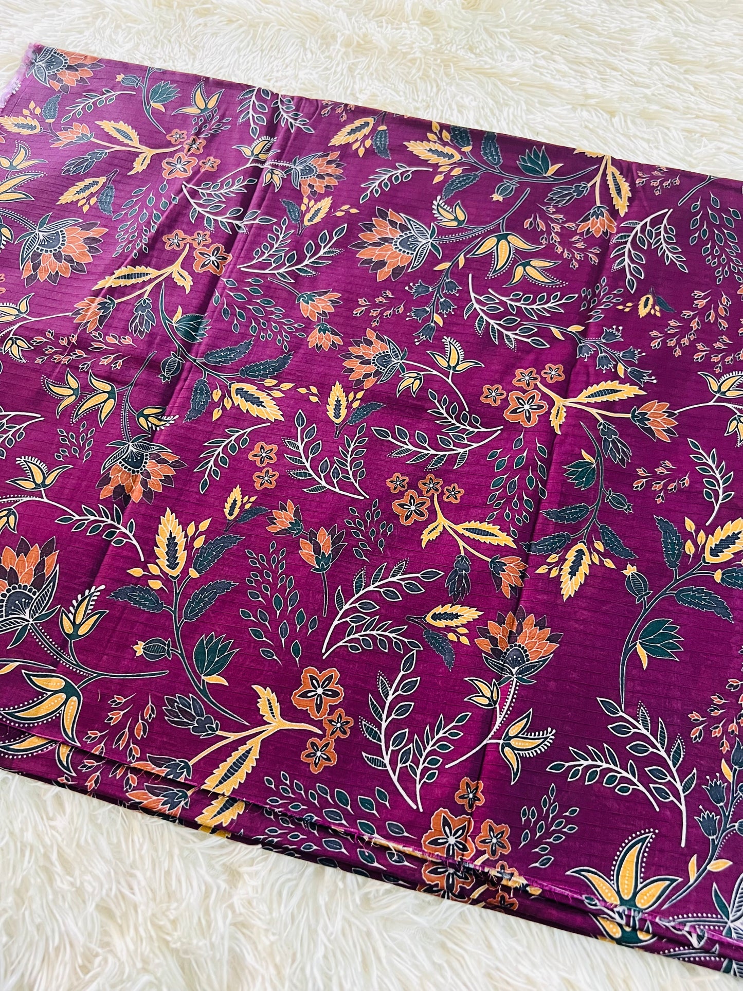 2-Peice unstitched printed lawn