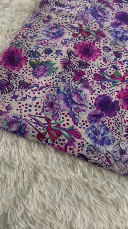 2-Peice unstitched printed lawn