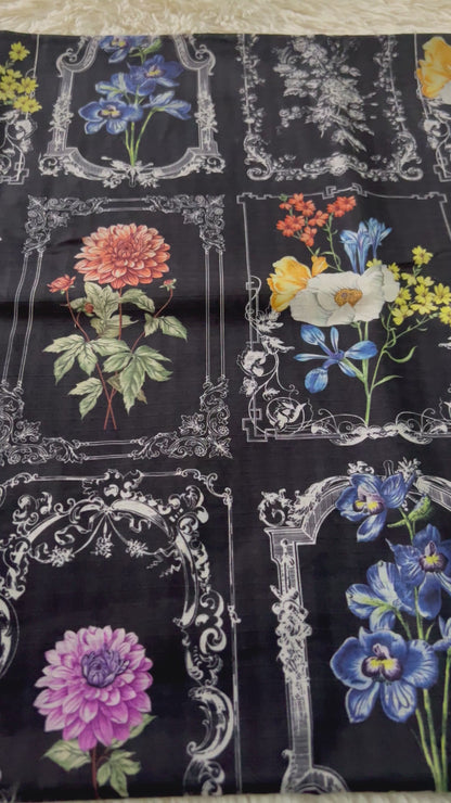 2-Peice unstitched printed lawn